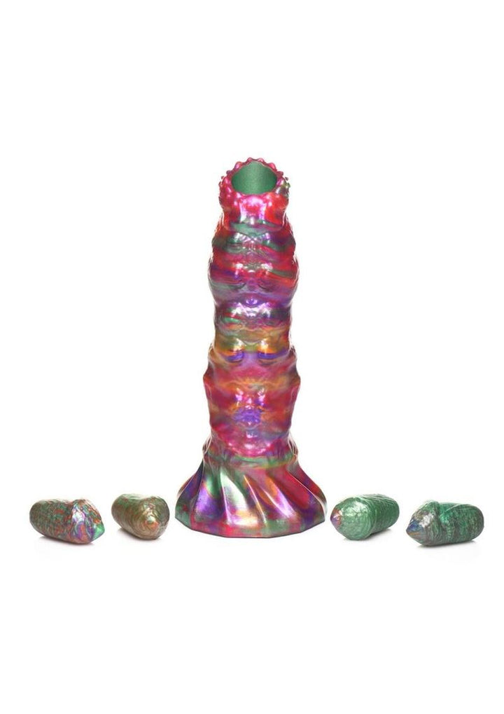 Creature Cocks Larva Silicone Ovipositor Dildo with Eggs