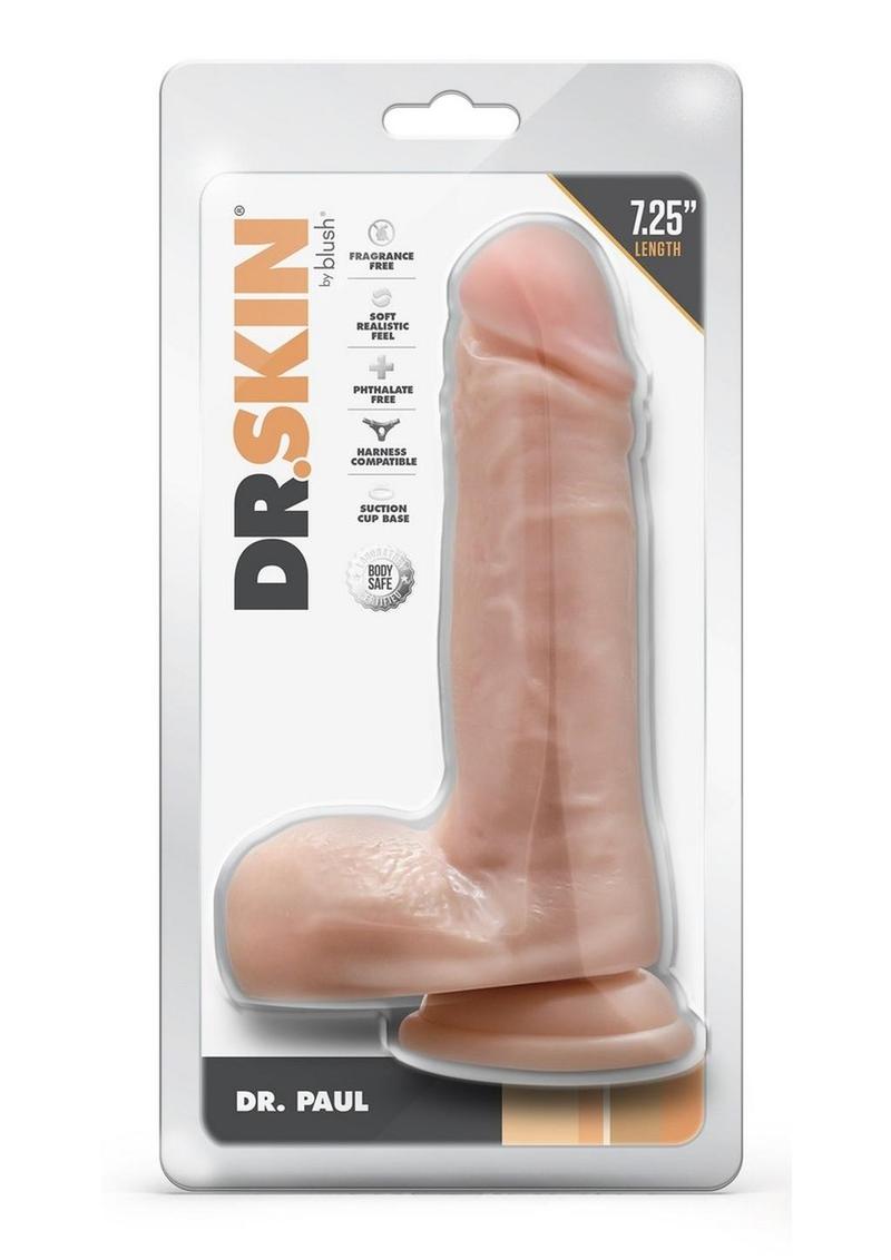 Dr. Skin Dr. Paul Dildo with Balls and Suction Cup