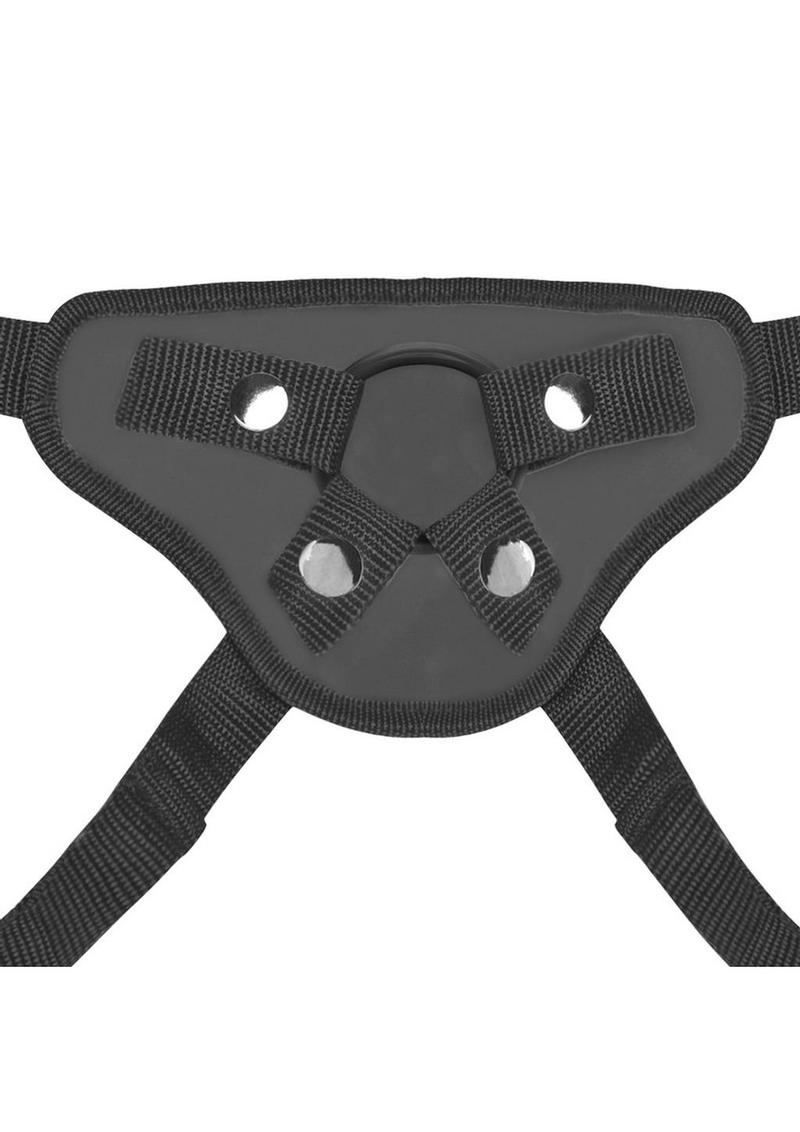 Lux Fetish Beginners Strap-On Harness Adjustable - Black
