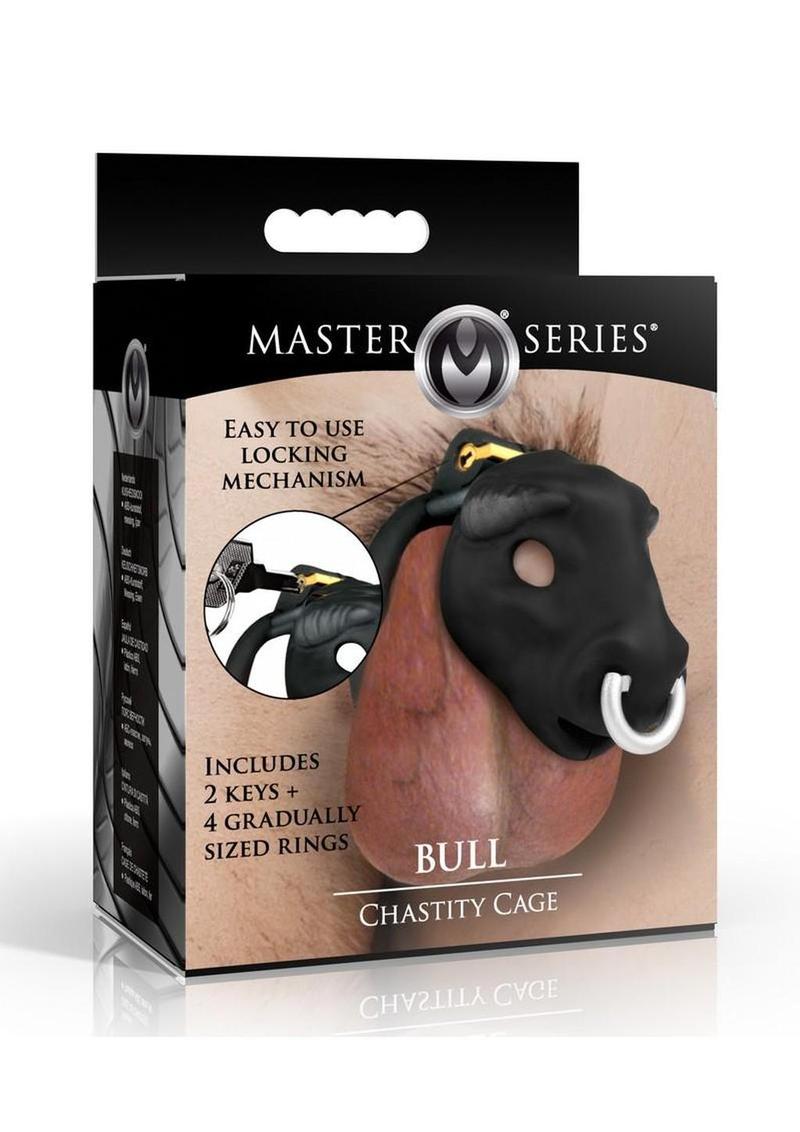 Master Series Bull Chastity Cage - Black