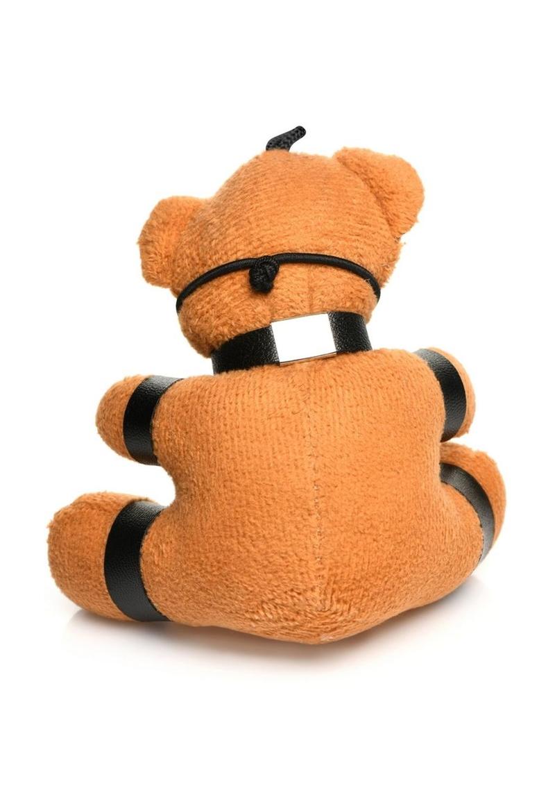 Master Series Gagged Teddy Bear Keychain - Brown