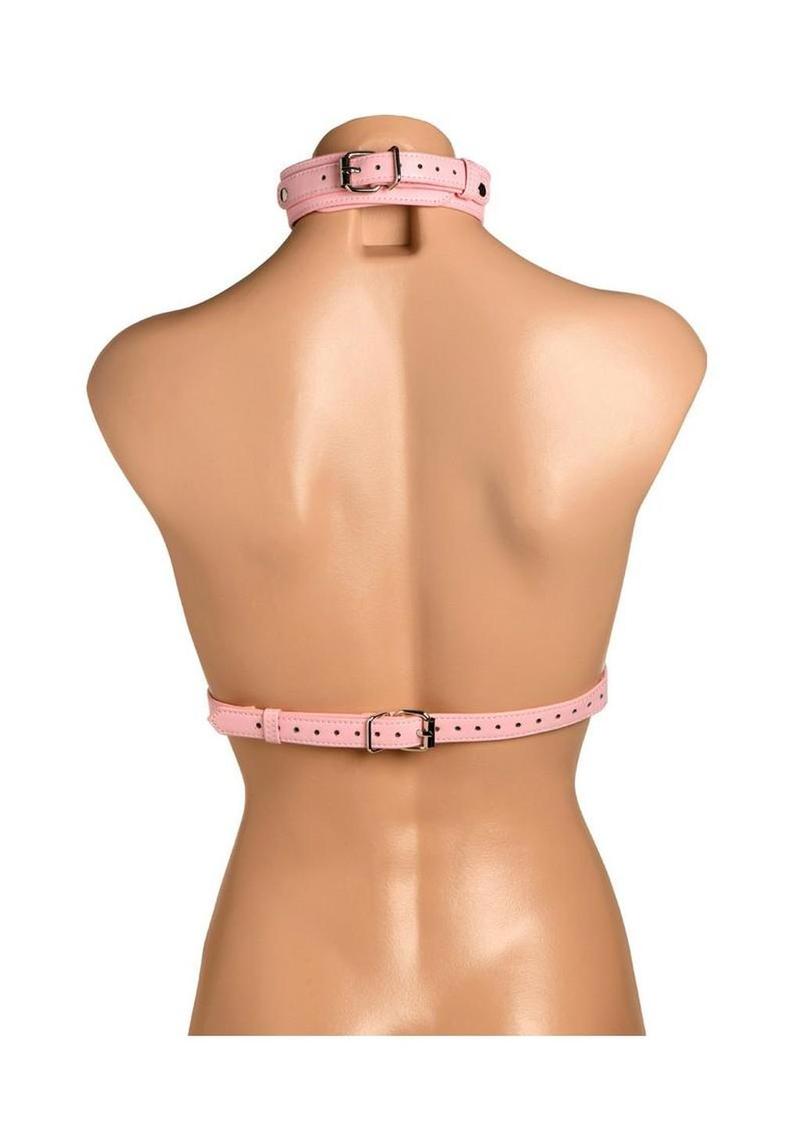 Master Series Vixen Female Chest Vegan Leather Harness