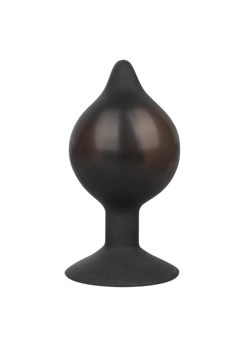 Medium Silicone Inflatable Plug - Black - Medium