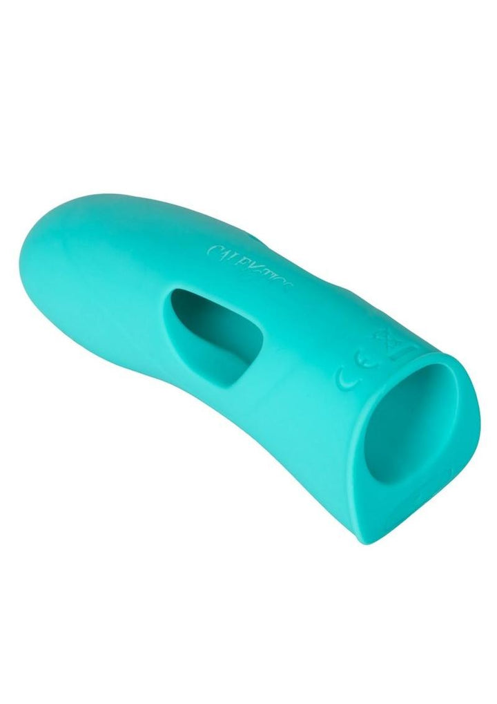 Mini Marvels Marvelous Tickler Rechargeable Silicone Finger Vibrator - Blue