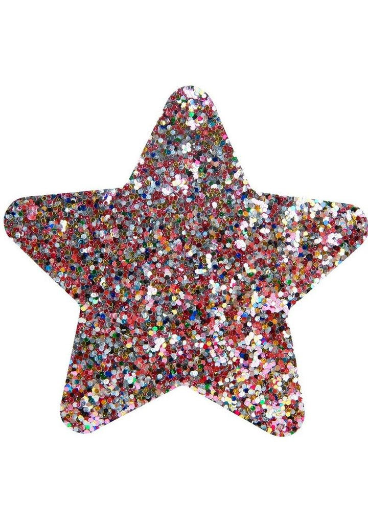 Peekaboo Pride Rainbow Glitter Stars Pasties - Rainbow