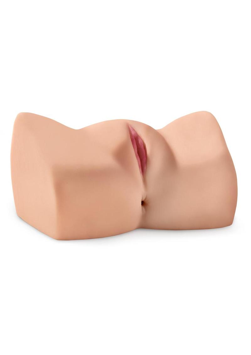 Pipedream Extreme Toyz Rechargeable Dirty Talk Interactive Bad Girl Masturbator - Pussy - Flesh/Vanilla