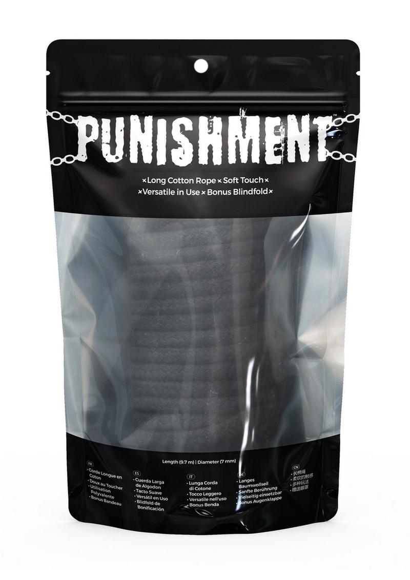 Punishment Bondage Rope - Black
