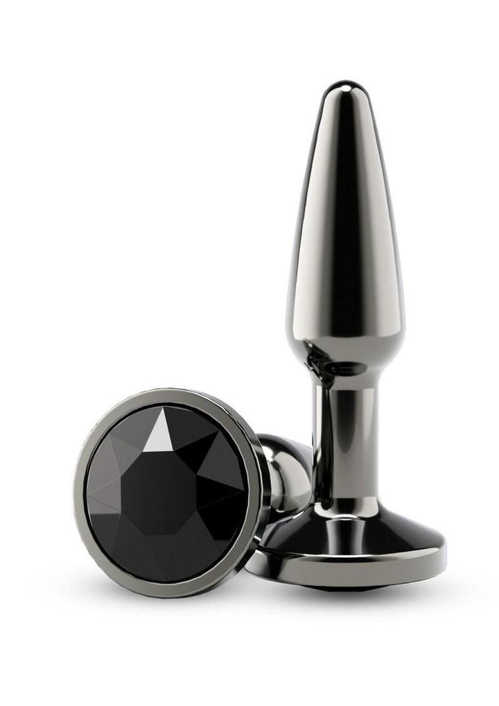 Rear Assets Chrome Tapered Anal Plug - Gray/Grey - Small