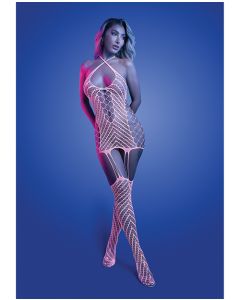 Metamorphic Glow-in-the-Dark Bodystocking Dress