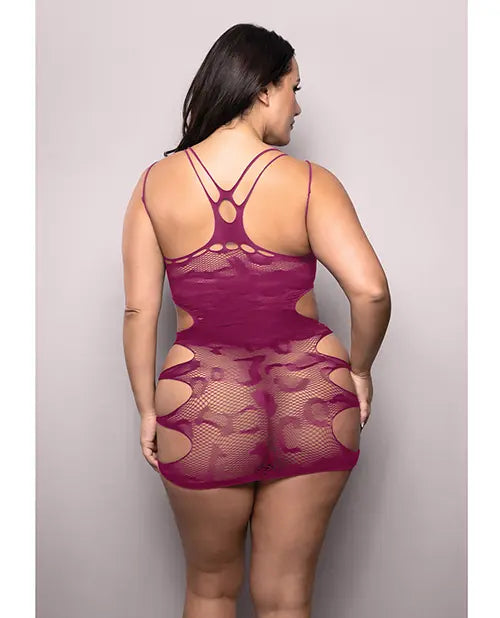 Vixen For The Thrill Leopard Knit Cut Out Dress