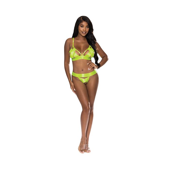 Strap-Tease Bra & Crotchless Panty