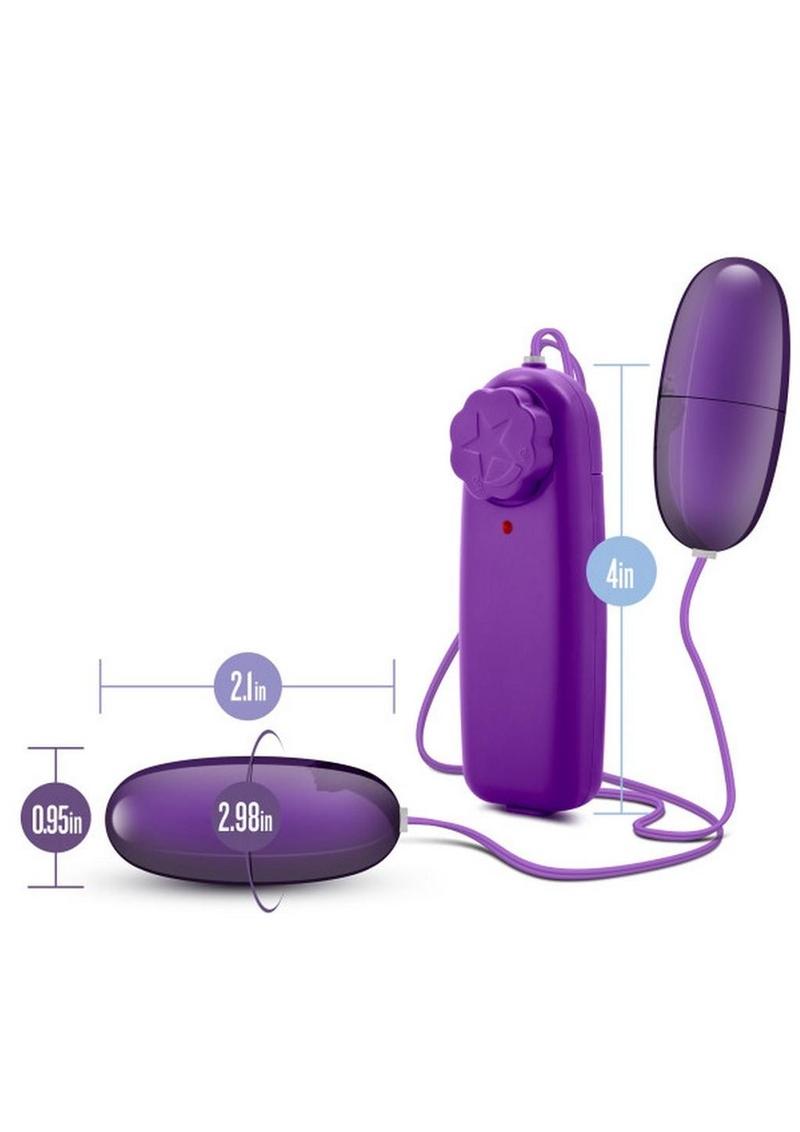 B Yours Double Pop Eggs with Remote Control - Plum/Purple