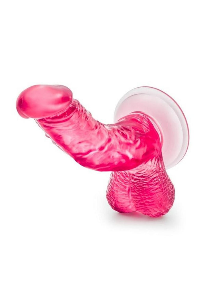 B Yours Sweet N' Hard 8 Dildo with Balls - Pink - 6.5in