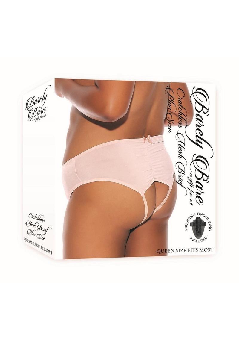 Barely Bare Crotchless Mesh Brief