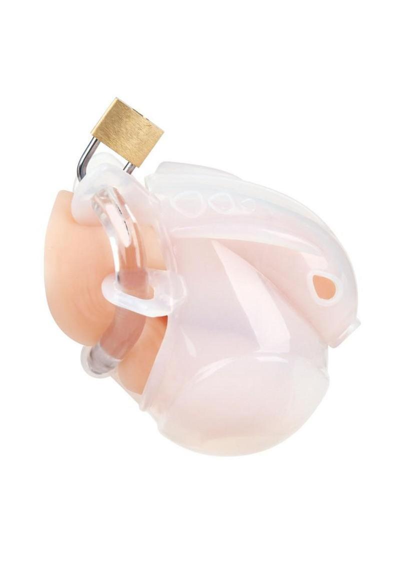 Blueline Full Restraint Silicone Cock and Balls Chastity Device 100% Coverage