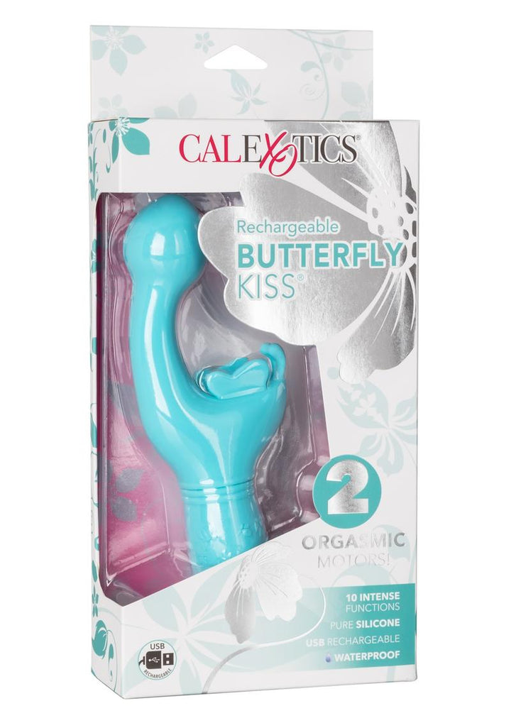 Butterfly Kiss Rechargeable Silicone Dual Vibrator