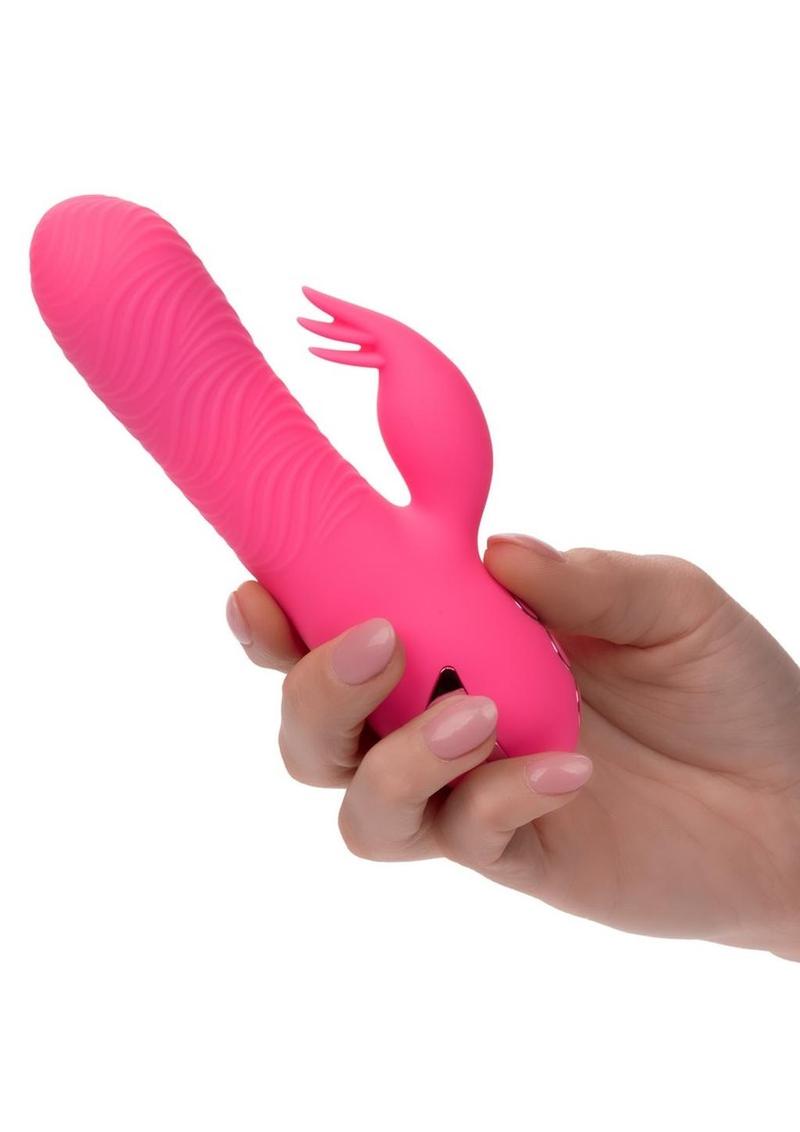 California Dreaming Sacramento Sweetie Rechargeable Silicone Dual Vibrator - Pink
