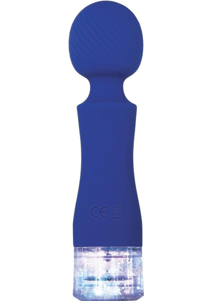 Dazzle Rechargeable Silicone Wand Massager with Glitter Handle