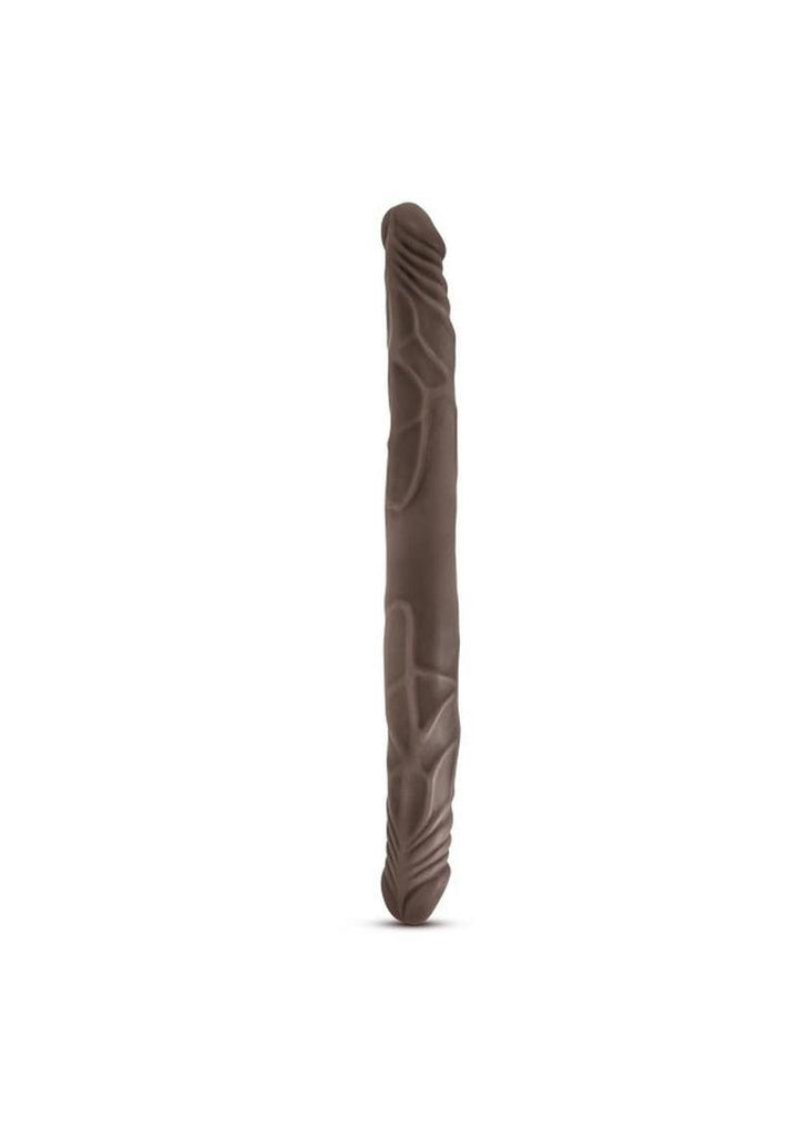 Dr. Skin Double Dildo - Chocolate - 14in