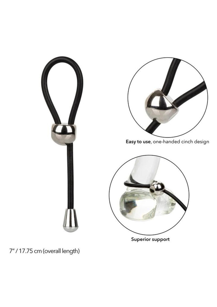 E-Z Cinch Silicone Lasso Ring - Black