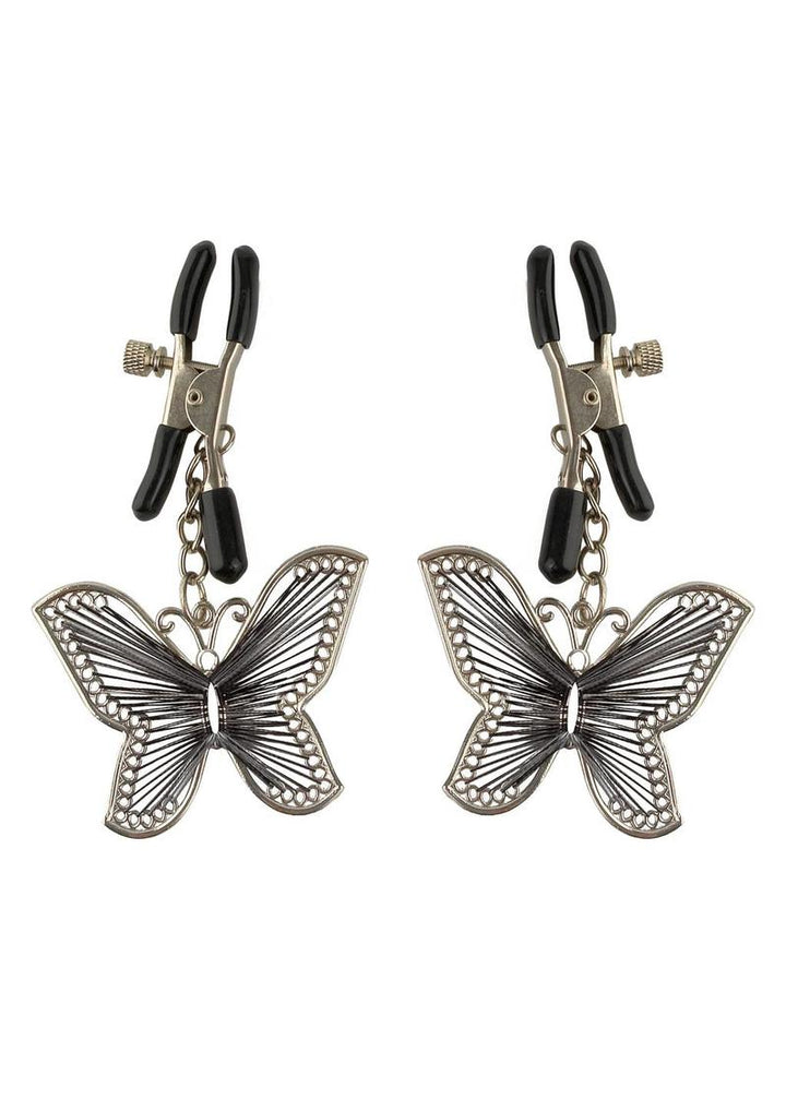 Fetish Fantasy Series Butterfly Nipple Clamps - Silver