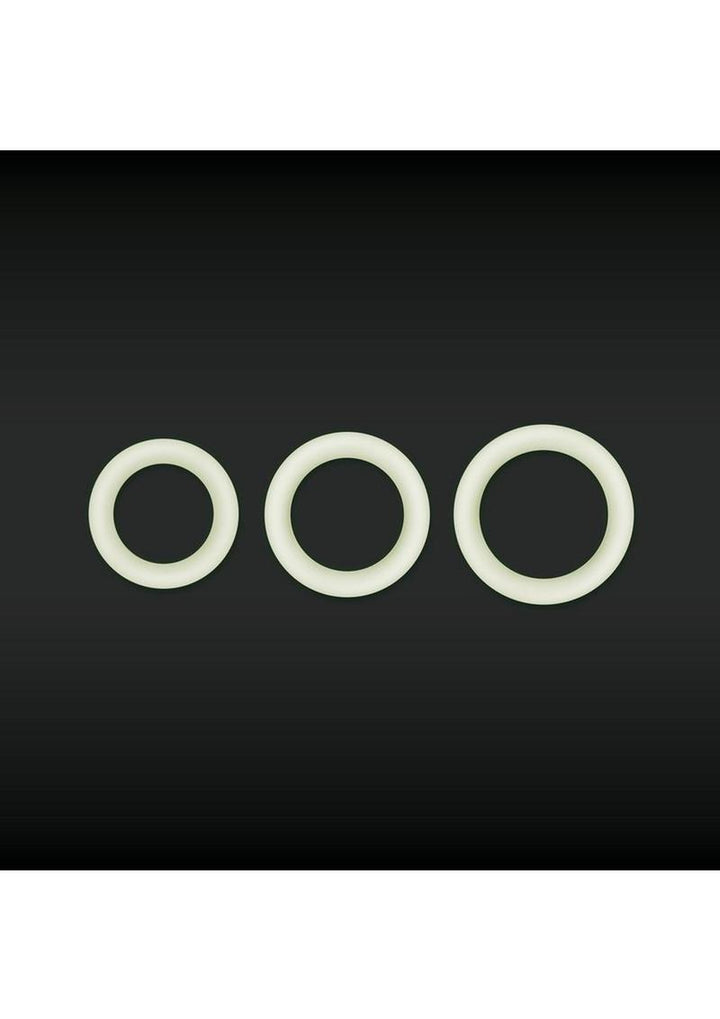 Firefly Halo Medium Silicone Cock Ring - Clear/Glow In The Dark - Medium