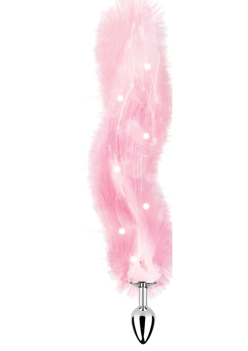 Foxy Tail Silicone Butt Plug - Pink