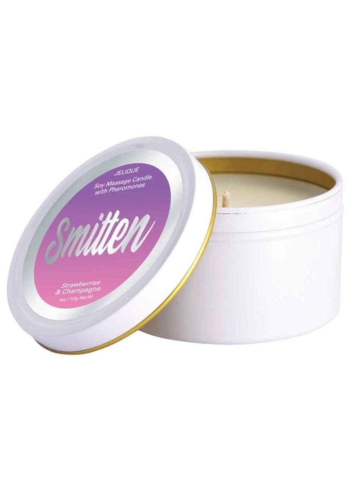Jelique Massage Candle Pheromone Smitten Strawberry and Champagne