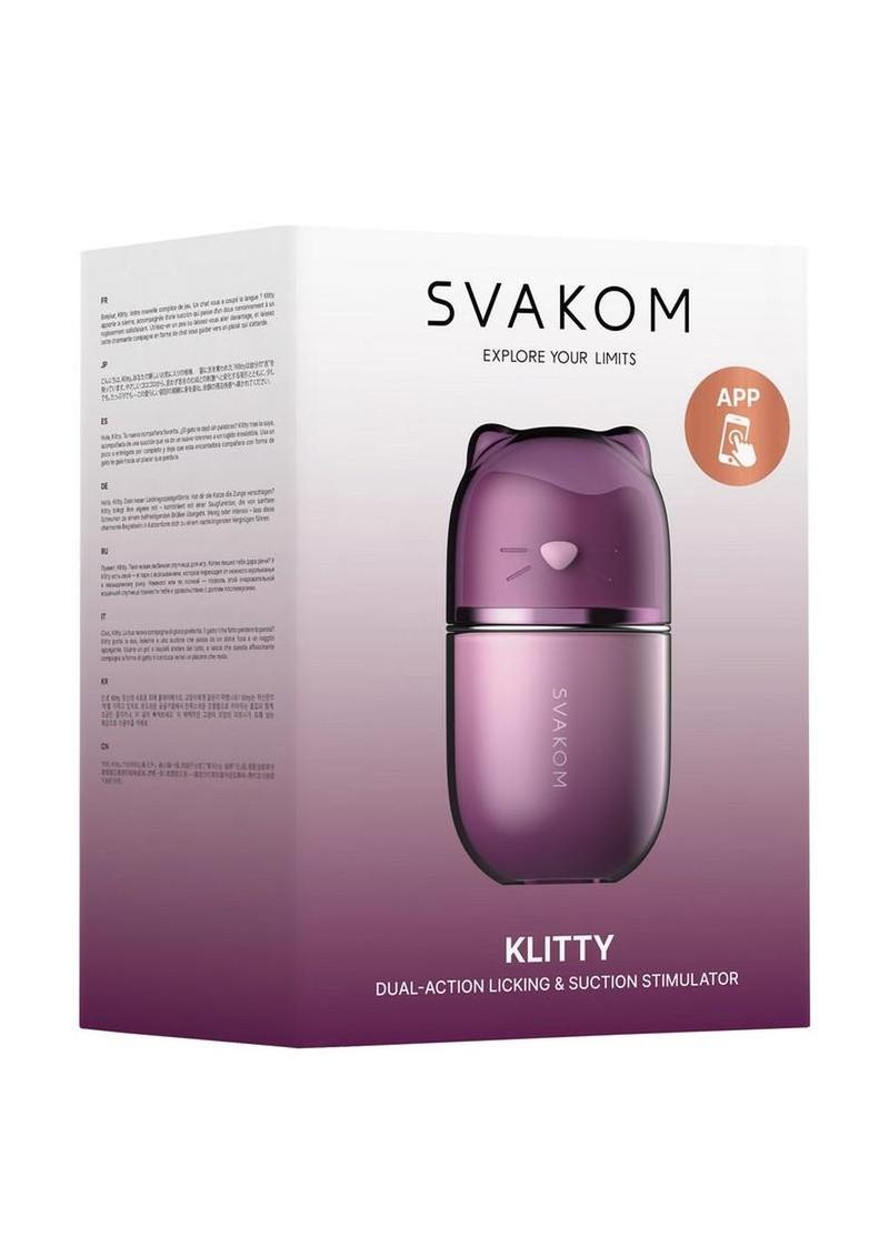 Klitty Silicone Rechargeable Clitoral Stimulator - Lavender