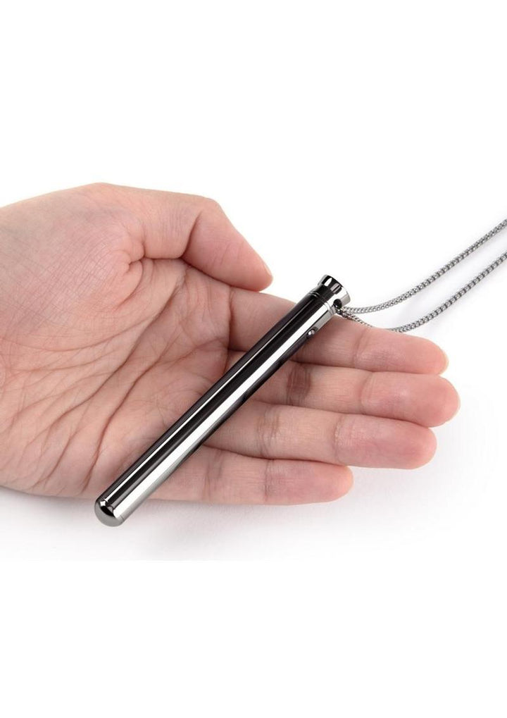 Le Wand Vibrating Necklace Rechargeable Silicone Discreet Vibrator - Black