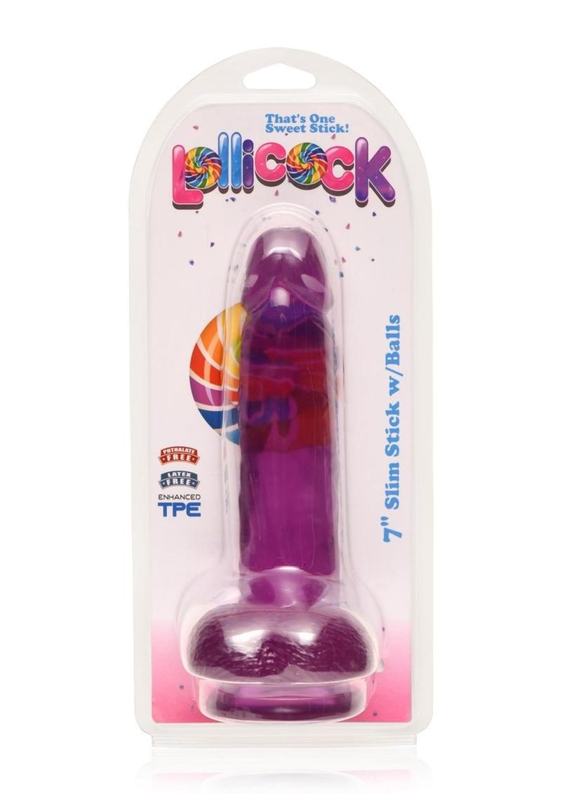 Lollicock Slim Stick Dildo with Balls
