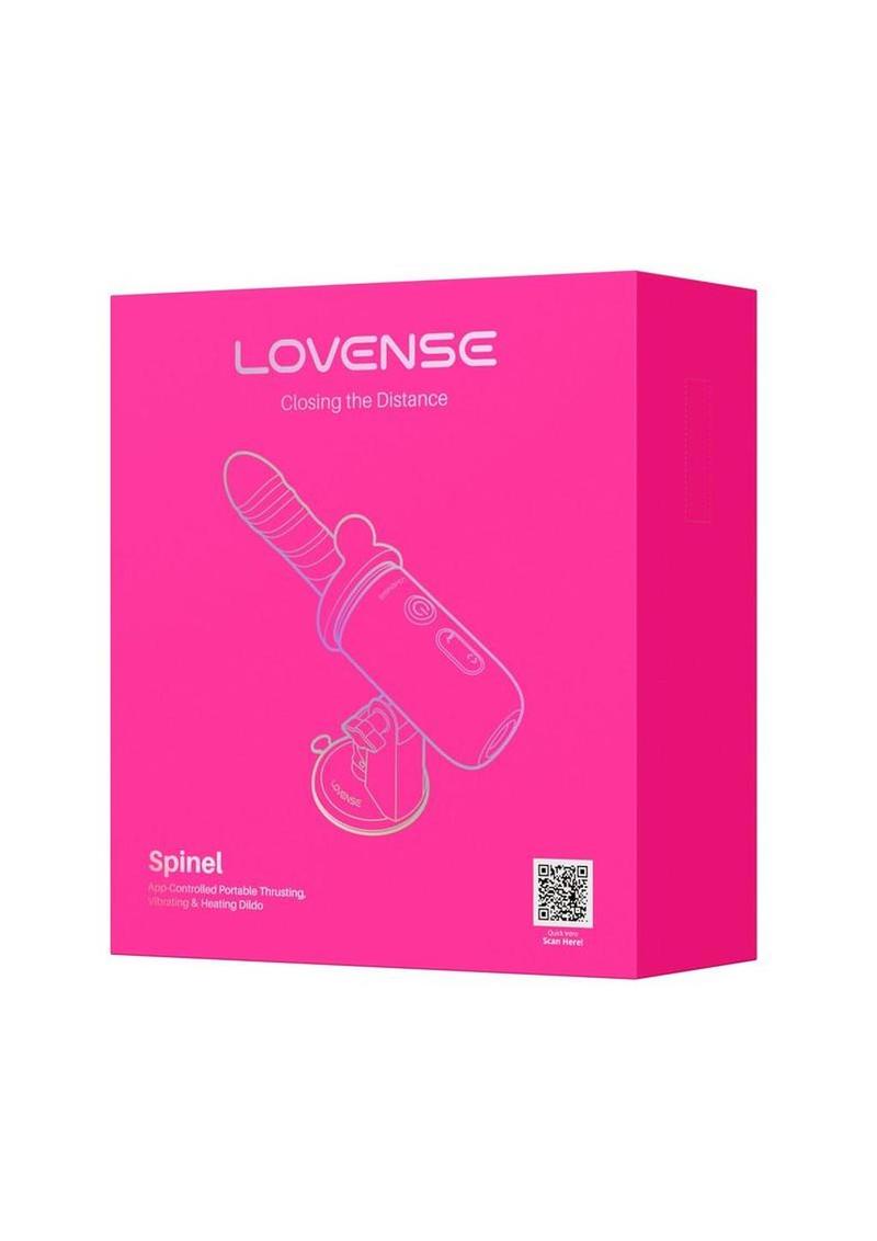 Lovense Spinel Massage Gun Dildo Thrusting Attachment and Heating Component - Pink/White