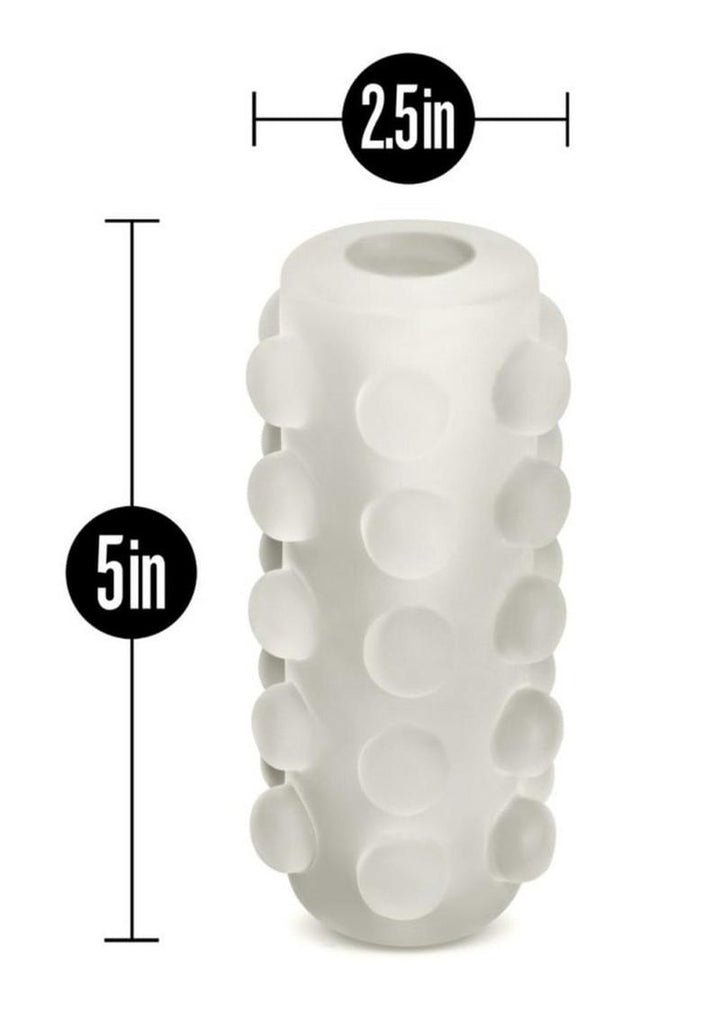 M For Men Soft and Wet Glow In The Dark Reversible Orb Masturbator - Frosted - Glow In The Dark