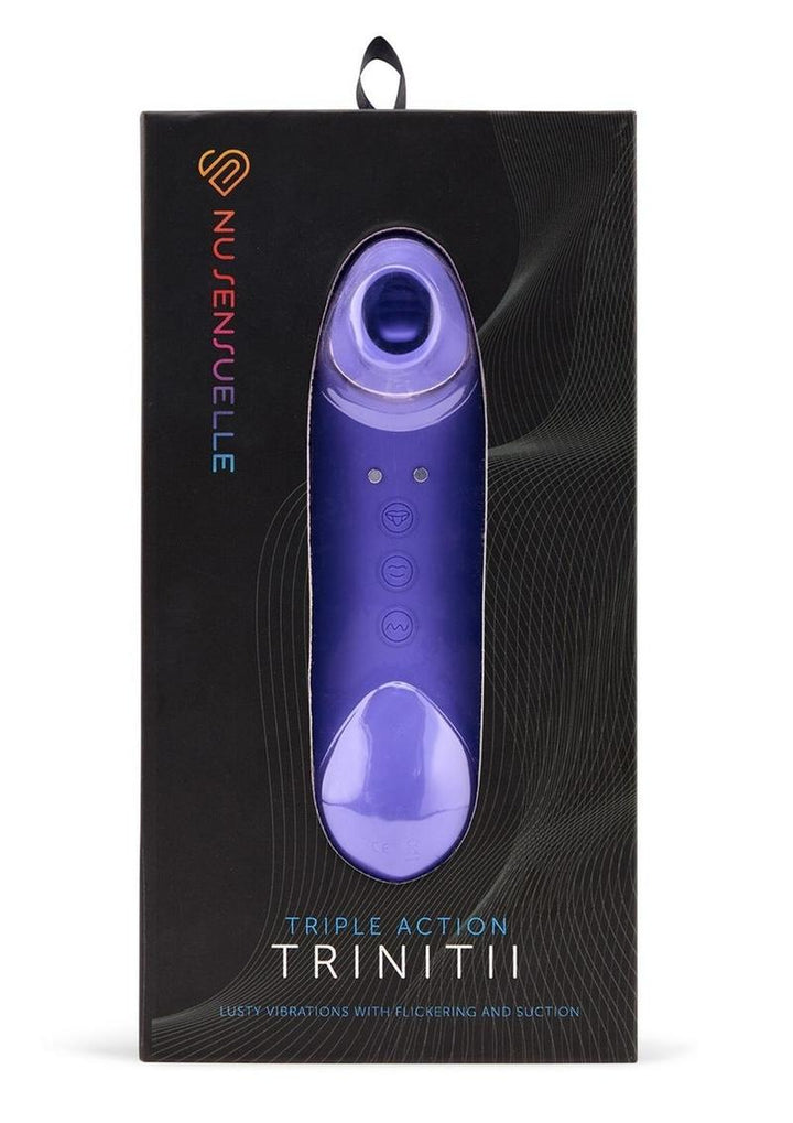 Nu Sensuelle Trinitii Triple Action Rechargeable Silicone Vibrator
