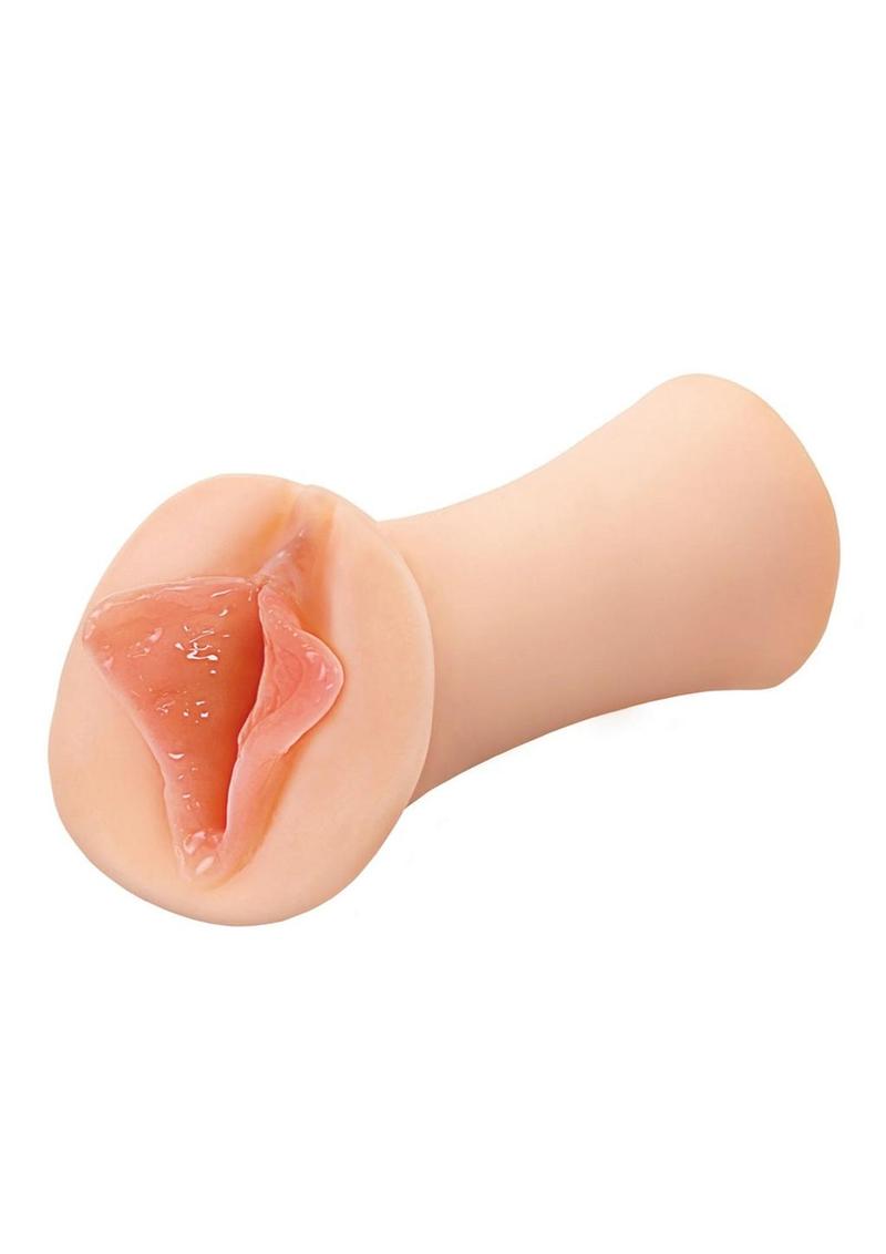 Pdx Extreme Wet Pussies Luscious Lips Self Lubricating Stroker - Vanilla