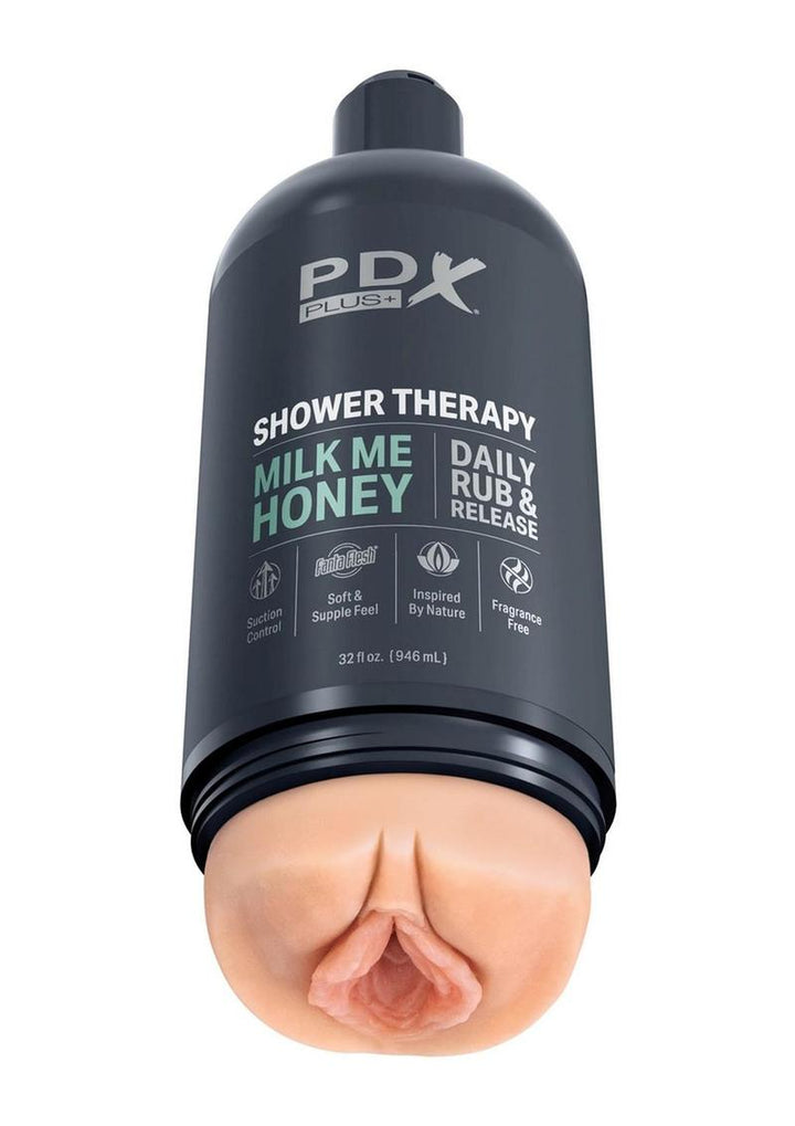 Pdx Plus Shower Therapy Milk Me Honey Discreet Stroker - Vanilla