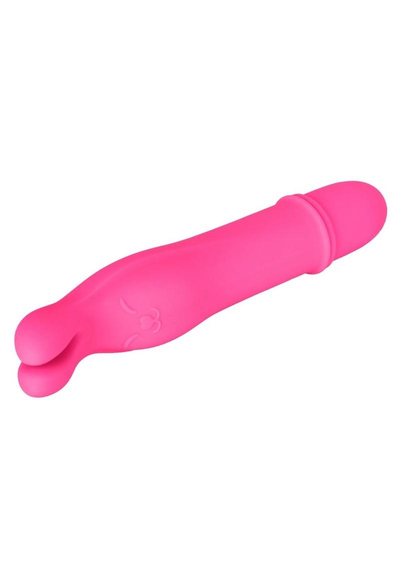 Shane's World Bedtime Bunny Silicone Vibrator Waterproof - Pink - 4.25in