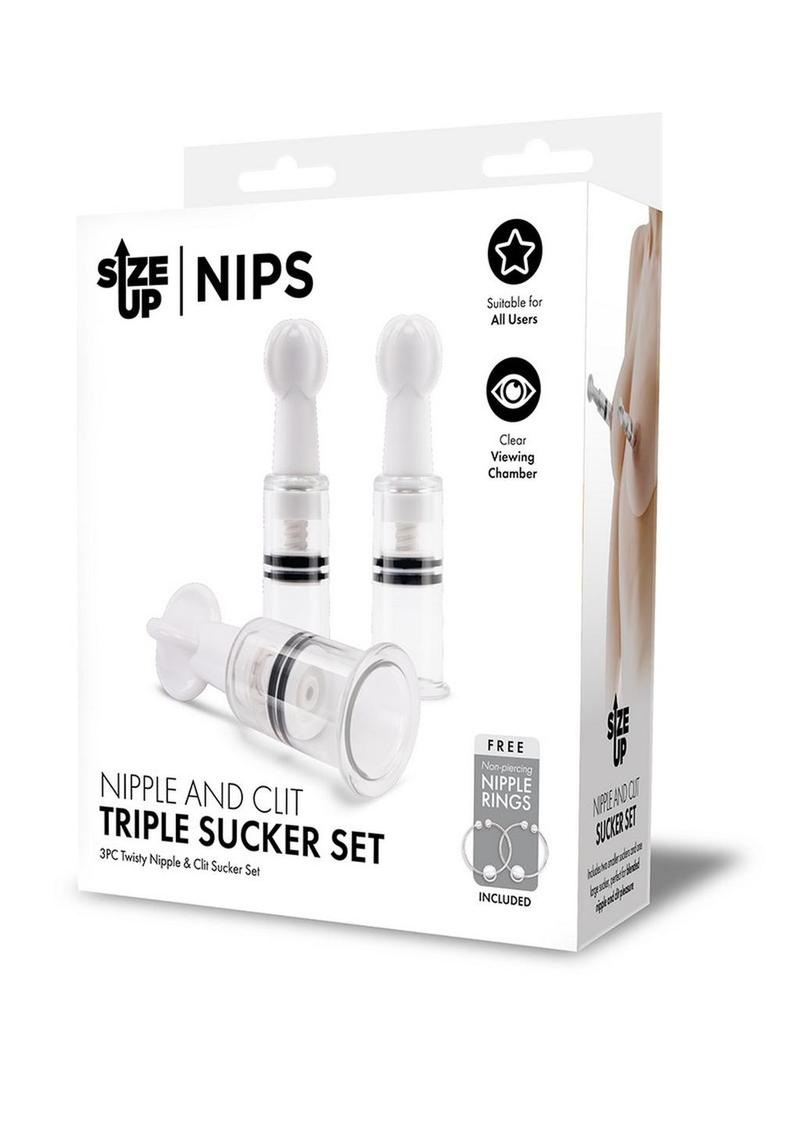 Size Up Nipple and Clit Triple Sucker