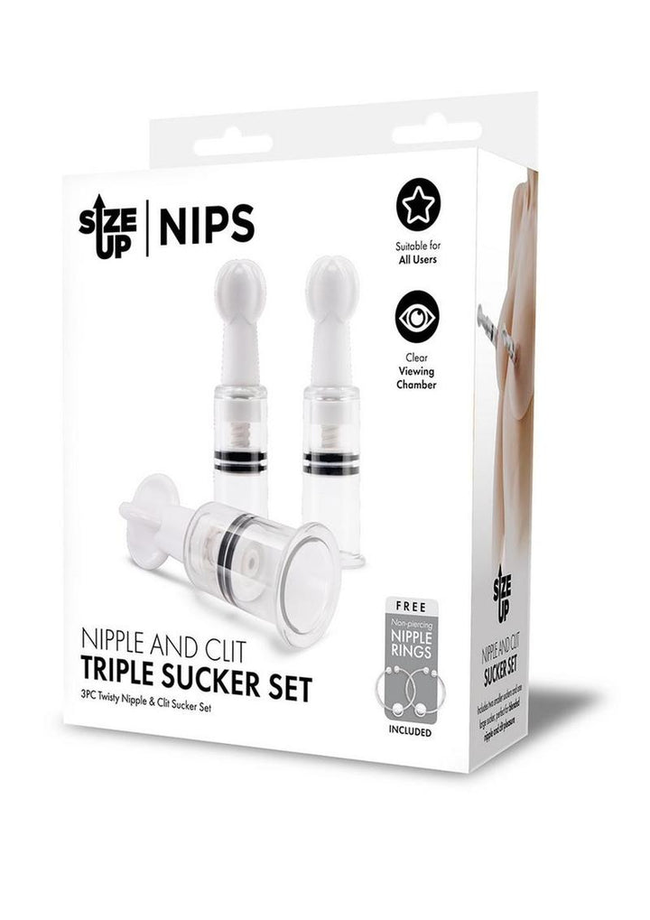 Size Up Nipple and Clit Triple Sucker