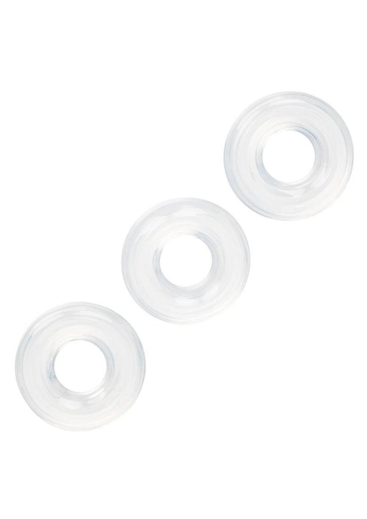 Stacker Rings Silicone Cock Rings - Clear - 3 Piece