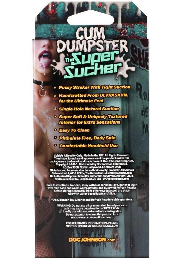 Super Sucker Cum Dumpster Ultraskyn Masturbator - Pussy