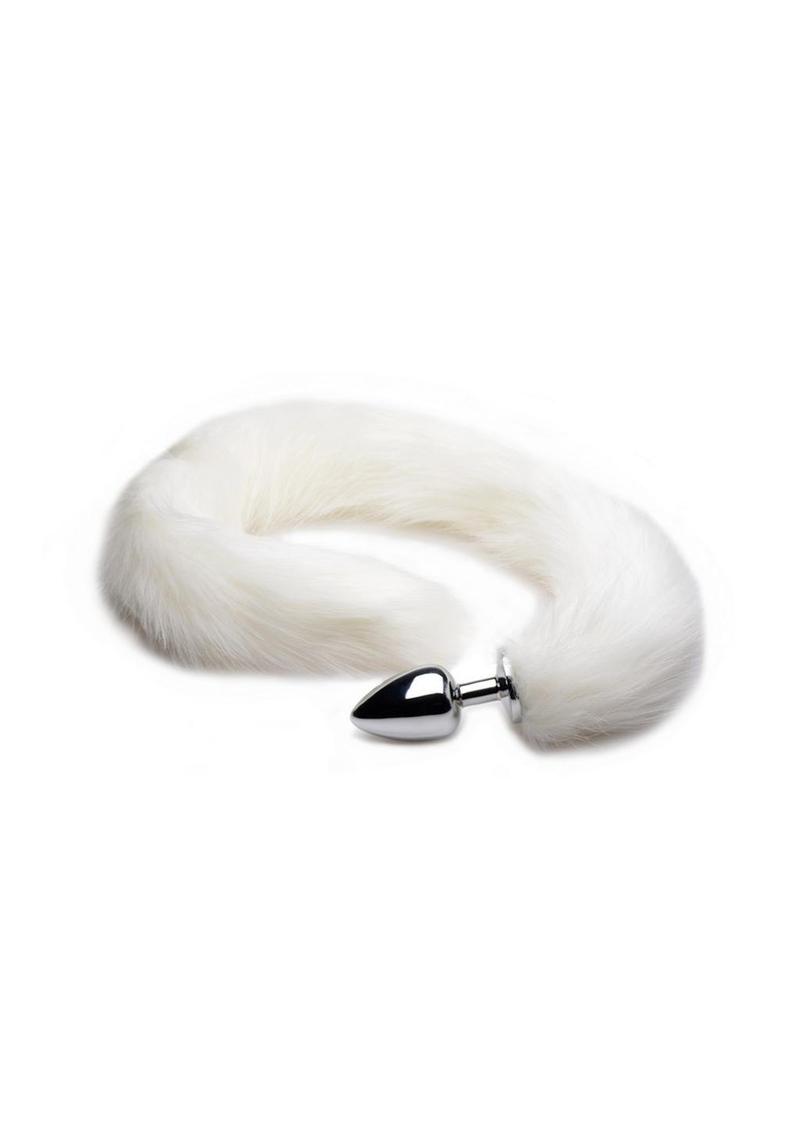 Tailz Extra Long Arctic Mink Tail - White