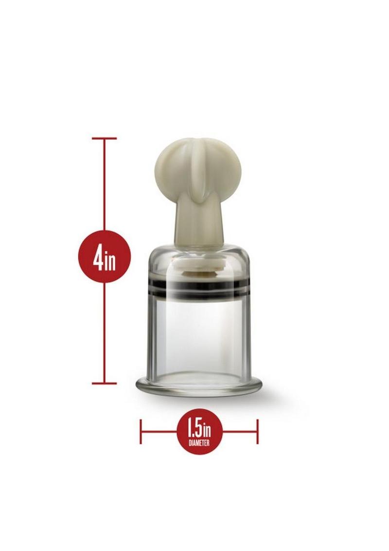 Temptasia Clit and Nipple Large Twist Suckers - Clear - Set Of 2