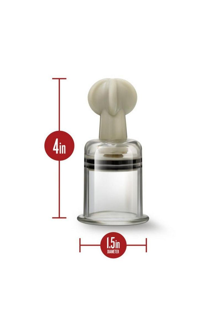 Temptasia Clit and Nipple Large Twist Suckers - Clear - Set Of 2