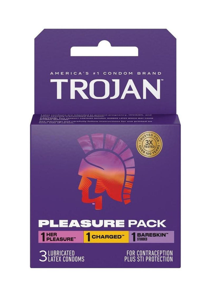 Trojan Pleasure Pack Condoms (3ct