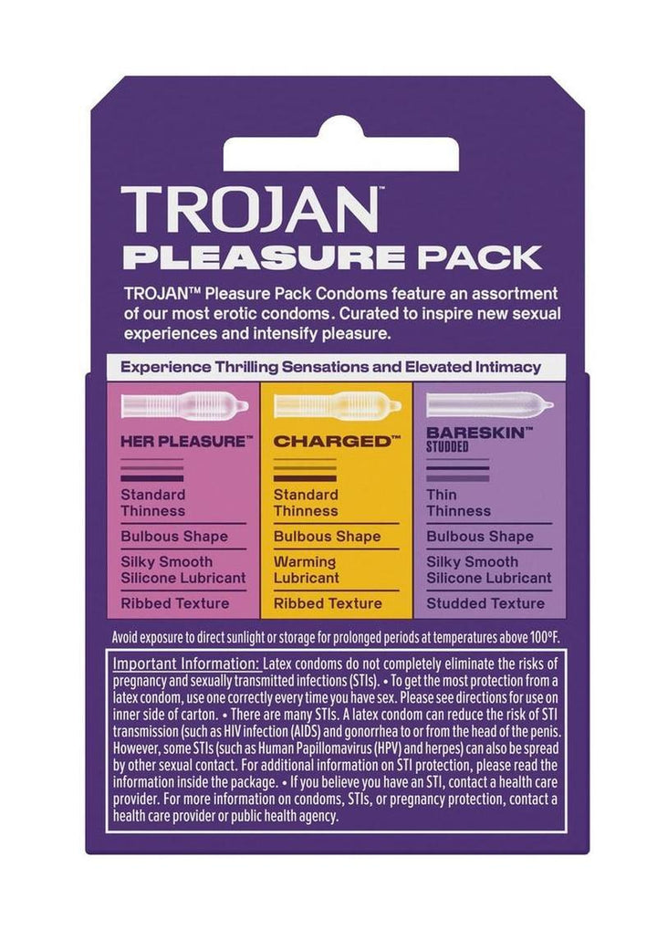 Trojan Pleasure Pack Condoms (3ct