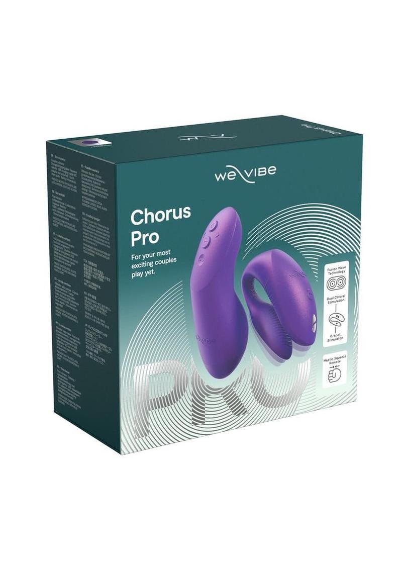 We-Vibe Chorus Rechargeable Silicone Couples Vibrator with Remote Control - Cosmic - Purple