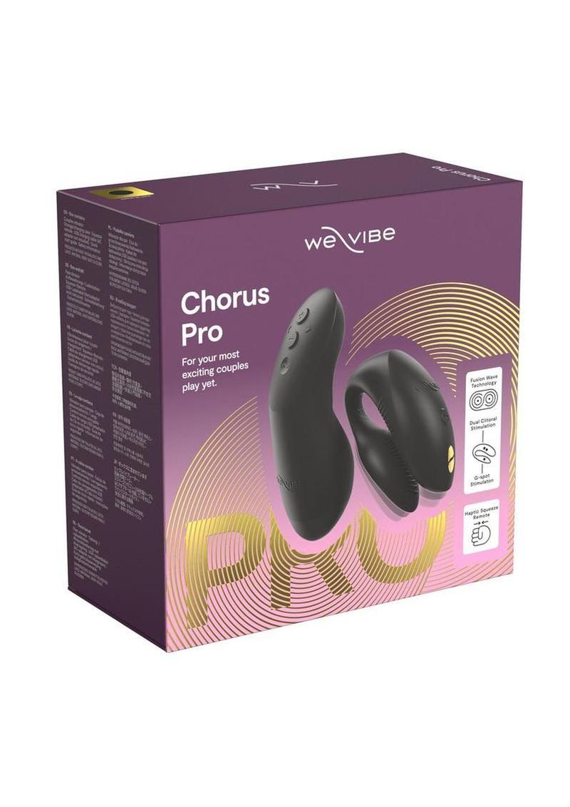 We-Vibe Chorus Rechargeable Silicone Couples Vibrator with Remote Control - Satin - Black